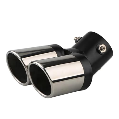 Embout d'échappement universel voiture pour masquer un pot rouillé avec de l'inox chromé