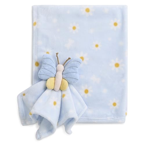 Image of Evolur Secret Garden 2 Piece Gift Set, Includes Blanket with Lovey, Warm and Cozy Baby Blanket, Machine Washable, Soft and Charming Lovey