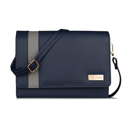 Image of ALSU Women's trendy Sling Bag | handbag | purse | crossbody bag| deattachable straps | adjustable straps |card slots side bag| phone pocket