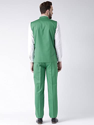 Image of Hangup Priambh Men's Cotton Kurta Green