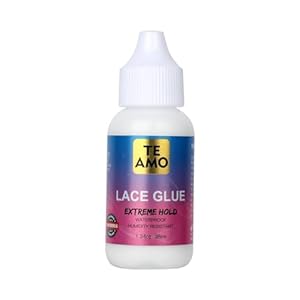 Te Amo Lace Glue Exterme Hold, Invisible Wig Bonding Glue, Water & Oil-Resistant, Non-Toxic, Light Hold for Secure and Natural-Looking Poly and Lace Hairpiece, Wigs & Toupee Systems, Bonding Adhesive.