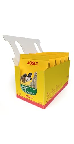 JosiDog Senior/Light (1 x 900 g) | Senior | Premium Trockenfutter für ausgewachsene ältere oder wenig aktive Hunde | leicht, ausgewogen & gut bekömmlich | Powered by JOSERA | Hundefutter | 1er Pack