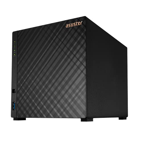 Image of Asustor Drivestor 4 AS1104T - 4 Bay NAS, 1.4GHz Quad Core, Single 2.5GbE Port, 1GB RAM DDR4, Network Attached Storage, Personal Private Cloud (Diskless)