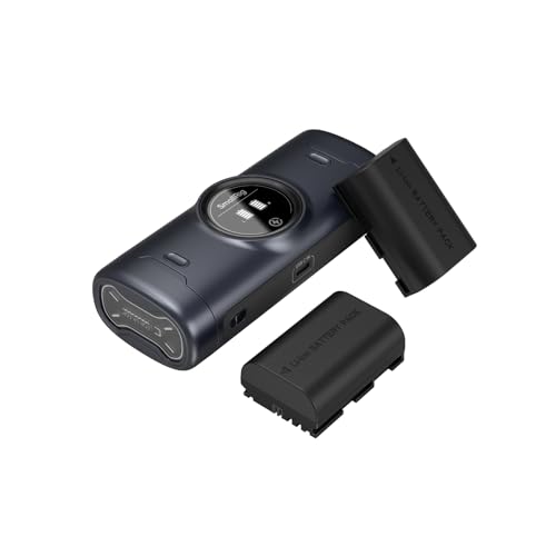 Image of SMALLRIG LP-E6P Camera Battery Kit for Canon, 18W 2.5h Dual Slot Camera Charger with 2520mAh Batteries, HD Display, Full Decoded for Canon EOS R6V,R6 Mark III /II,R5 Mark II,C50,R5C,R5,R6,R7,5D Mark II