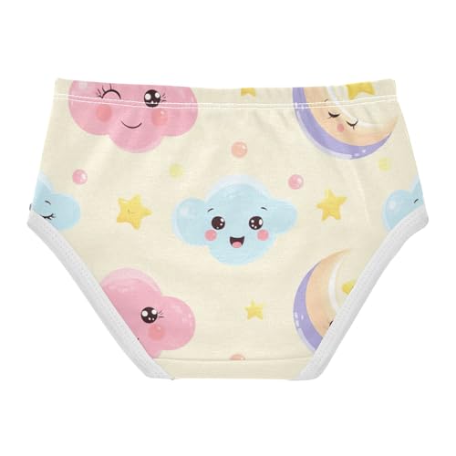 Cotton Girls Underwear Toddlers Cute Pastel Clouds Cute Panties Girl Cartoon Briefs Girls Undies 2t2