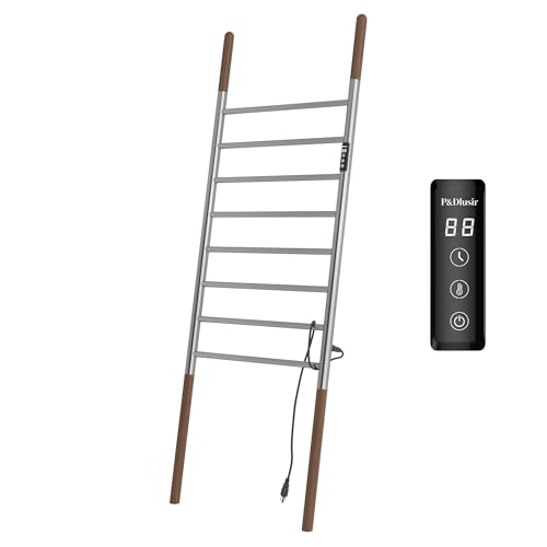P&Dlusir EG08 Freestanding Heated Towel Rack Brushed