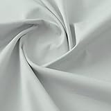 moonfarm 選べる18色 日本製 ブロード 生地 綿100％ 1ｍ×幅約112cm 無地 布 手芸 (パールグレー)