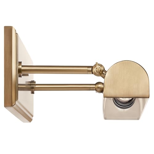 Image of Kichler Carston 2-Light Picture Light, Updated Traditional Light in Champagne Bronze with White Interior, for Framed Art, Mirror or Built-in Shelving (4.75 inch x 24.25 inch), 52686CPZ