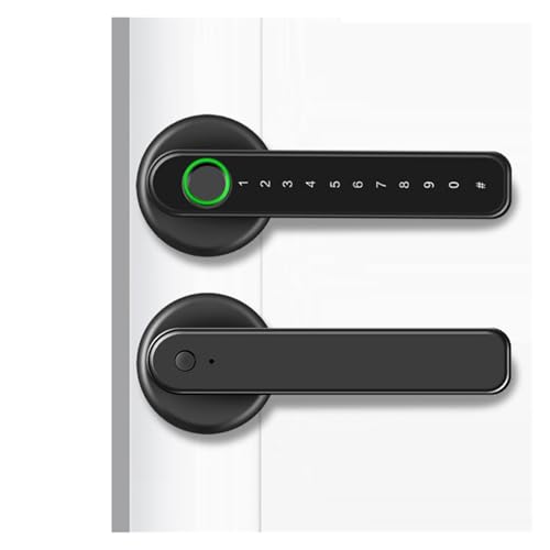 Serrure de porte à empreinte digitale avec clavier code sans clé et télécommande APP