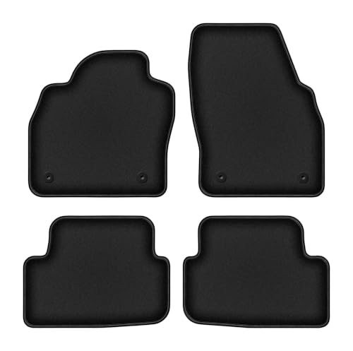 Tapis de sol Audi A1 II GB de qualité supérieure en velours noir Durban