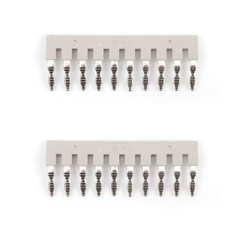 SHENGYIG 3 Pezzi UK-2.5B Morsettiera Distribuzione, Kit di Morsettiere su Guida DIN, Buon Isolamento, Elevata Capacità di Carico di Corrente, per Conversione di Linea, Progetto Fai-da-te