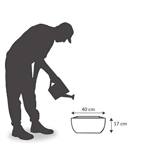 Vasart Malta Vaso de Flores, Granito Areia, 40x17cm, 1 Unidad