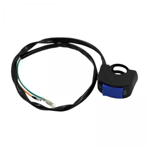 Interrupteur moto guidon 22mm bouton marche arrêt bleu de rechange