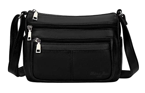 Sac à main en cuir nappa véritable fait main petit format noir élégant