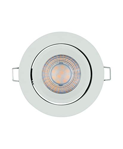 Preisvergleich Produktbild LEDVANCE LED Einbaustrahler, Leuchte für Innenanwendungen, Warmweiß, Stufenlos Dimmbar per Wandschalter, spot Set ADJ Simpe DIM