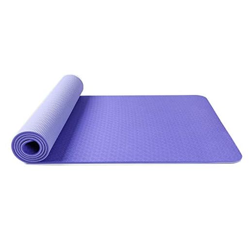 LJJ EgoIggo Tappetino Yoga Antiscivolo TPE, Tappetino Palestra per Fitness Pilates e Ginnastica, Yoga Mat 100% Ecologico con Borsa e Cinturino 181 cm x 61 cm x 0.6 cm,E