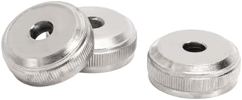 3Pcs Trumpet Valve Buttons Metal Silver Screw Piston for Trumpet Replacement 0.8 * 2.18 * 2.18mm