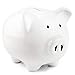 Produktbild KNRAGHO Sparschwein süße Keramikmünze Spardose ist EIN perfektes einzigartiges Geschenk, Kinderzimmer-Dekoration, Andenken oder Spar-Spardose für Kinder (Weiß)