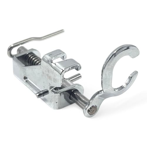 Image of ZENITH Metal Darning Open Mouth Pressure Foot Snap on Type for Automatic Electric Low Shank Sewing Machines Suitable for Usha Janome Brother Singer etc Steel Finish (Metal Darning Open Mouth)