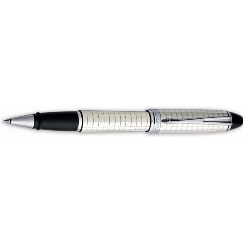  Aurora Ipsilon Sterling Silver Quadra Pattern Rollerball Pen