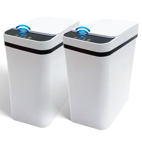 2 Pack Bote de Basura Inteligente 3.2 Galones Sin Tocar