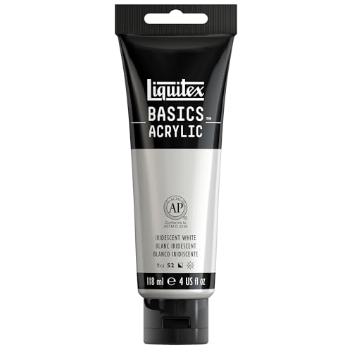 Liquitex BASICS Acrylic Paint 118ml (4-oz) Tube Iridescent White