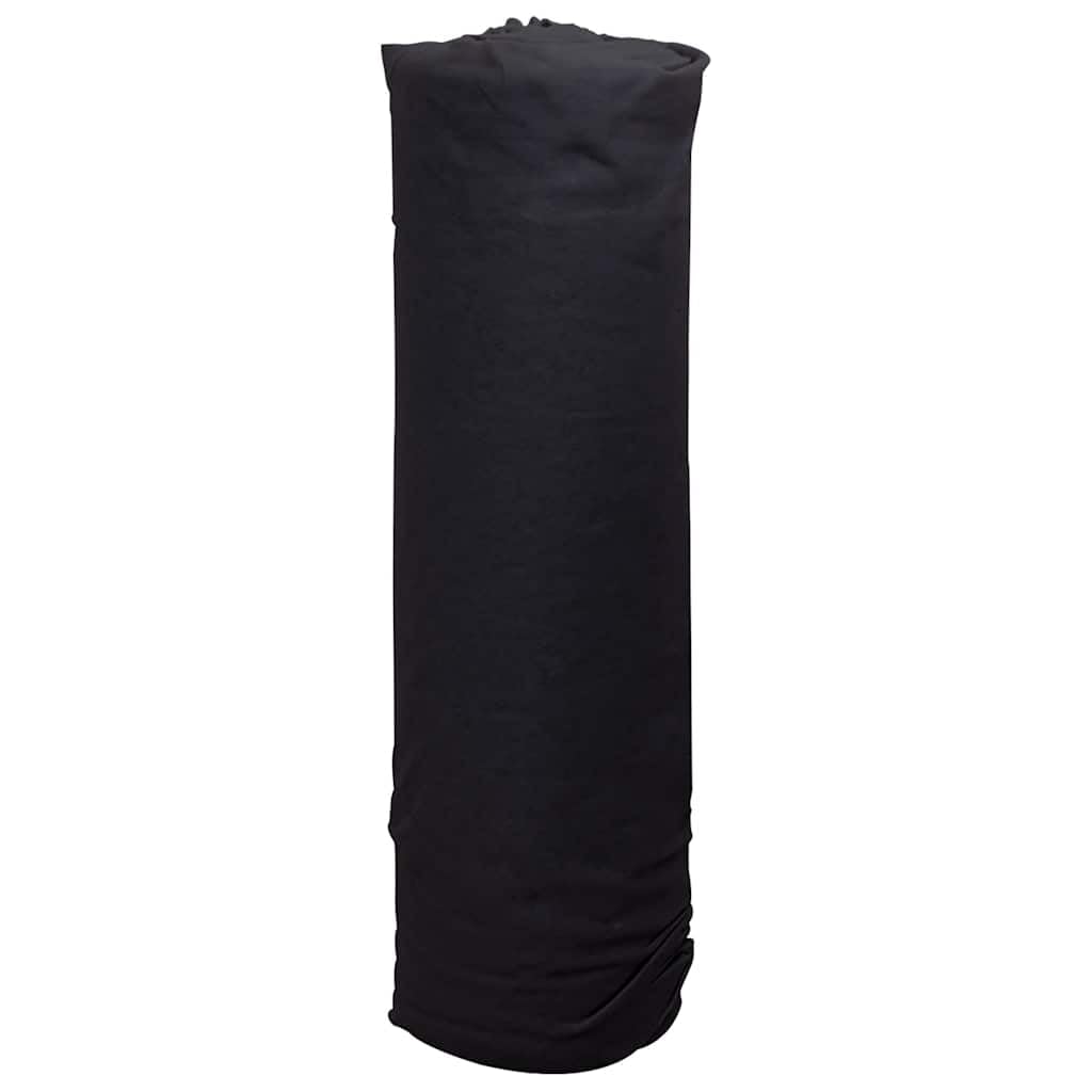 Geotextil Vlies Schwarz aus Polyesterfaser 1 x 50 m, 100 g m2, Unkrautvlies Gartenvlies Bodenvlies Mulchvlies für Beetfolie, Drainage, Kiesweg und Rasenpflege