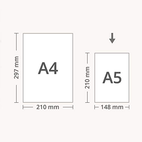 Papboo A5 Handy, Easy to Carry,Don’T Forget to Smile Spiral Wiro Notebook : 100 GSM Natural Shade Paper, Dot Grid, 120 Pages, Journal, Diary, Gift