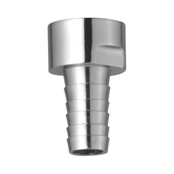 Rudraksha Chrome Plated Brass Nozzle Female By Brass Taps Pack of 2