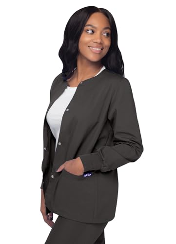 Sivvan Scrubs for Women - Front Snap Warm - Up Jacket