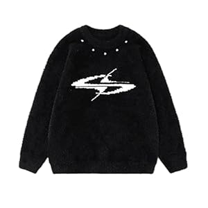 Chandails Dame longs décontractés pour hommes d'hiver à la mode High Street pour toutes les occasions Manteau en fourrure, Noir , L