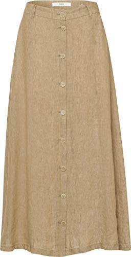Preisvergleich Produktbild BRAX Damen Style Kelly Sportiver Leinenrock Rock, Toffee, 38