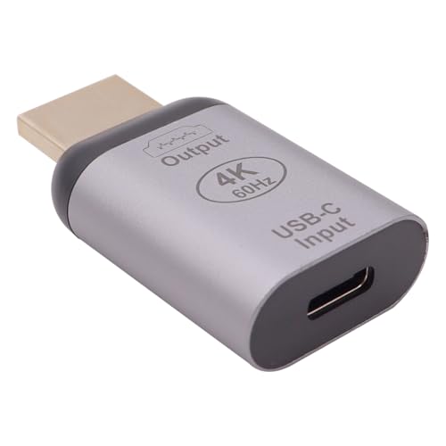 Nicear Adaptador USB C A HDMI Práctico USB C TipoC 3.1 Fuente Hembra A HDMI Receptora Adaptador HDTV Adaptador Macho 4K A 60HZ Video