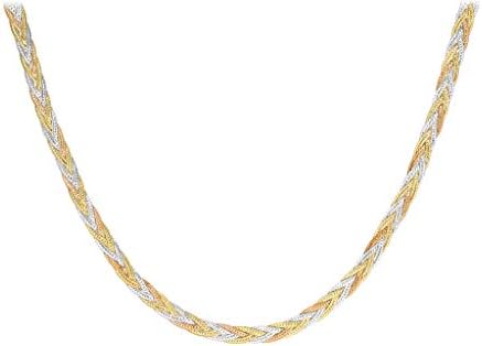 Plait Herringbone Necklace 46cm 