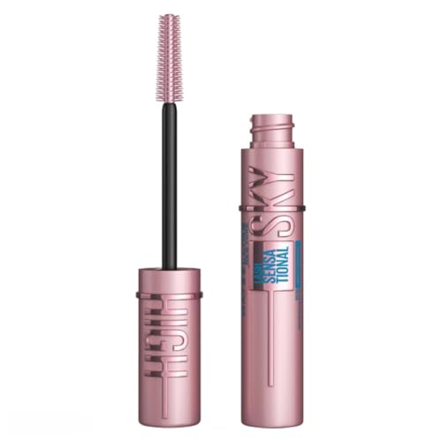 Maybelline New-York - Mascara Volume et Longueur Waterproof - Sky High Waterproof – Teinte : Very Black, 6 ml