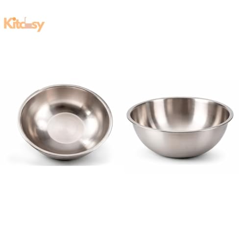 20 Qt Bowl de Mezcla Acero Inoxidable Grande y Profesional miniatura 2