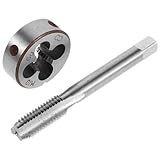 HOMSFOU Gewindebohrer Und Schneideisen Industriegewindebohrer Kleine Handgewindebohrer Gewindebohrer Und Schneideisen Metrische Rundschneideinsätze Gewindeformgewindebohrer