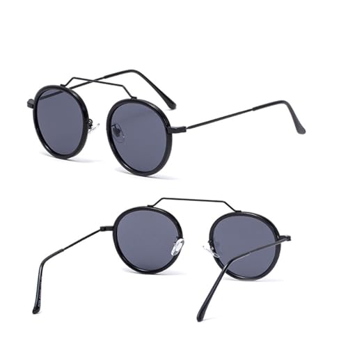 Retro Round Glasses Men Women Punk Glasses Luxury Shades Fashion Eyewear Uv4003