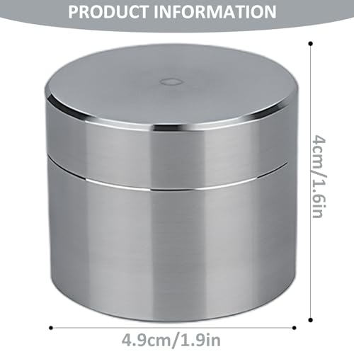 Organizador de pastillas de metal en acero inoxidable tamaño L para bolsillo EDC 5