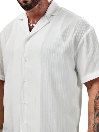 Image of FUNKY RICH Funkyrich Textured Popcorn Shirts for Men || Casual Shirt for Men || Shirt for Men|| Men Stylish Half Sleeve Shirt || Men Fancy Shirt