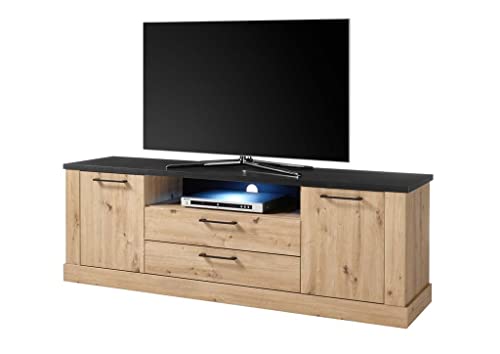 Froschkönig24 Morel Lowboard TV-Möbel Artisan Eiche Cover
