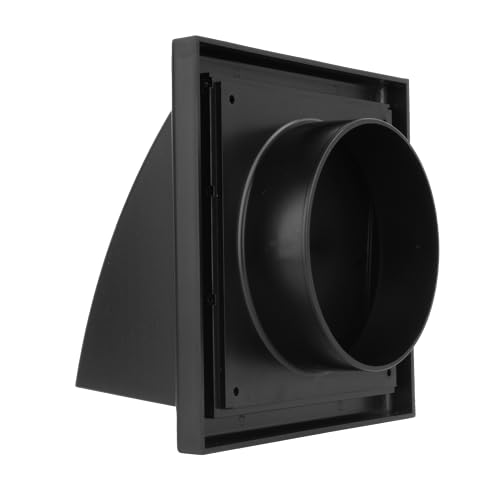 Vents 100mm Black External Cowled Grille - Image 3