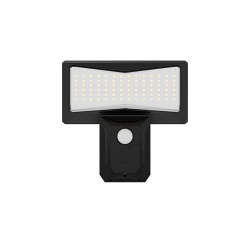 Image of Dylect Eco Solar Wall Light Outdoor Home, Solar Home Decor Light for Garden, Terrace, Patio, Upto 10Hr Runtime with Wireless Remote | IP64 Waterproof (Cool White)