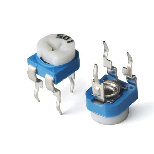 Potentiomètre RM065 100K Ohm résistance variable horizontale bleu et blanc