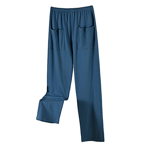 Calça de Pijama de Algodão para Homens,Lounge de Pijama para Homens L-4XL,E3103,4XL
