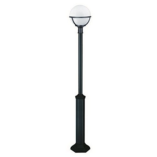Réverbère Pont E-27 1L blanc clic-clac Globe pour éclairage extérieur