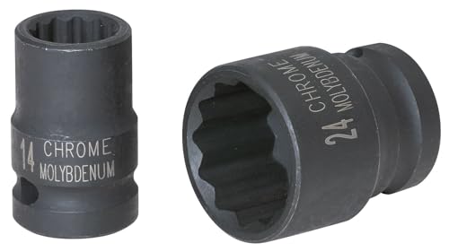 KS Tools 515.0921 1/2" 12-kant-Kraft-Stecknuss, kurz, 21mm – Ansicht 1