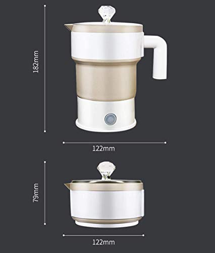 Hervidor eléctrico plegable de silicona 0.6L para viaje miniatura 2