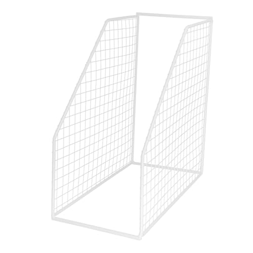 WRITWAA Estante para Ollas de Cocina de Hierro Blanco, Rejilla Multifunción de Dos Capas, 12 Cm de Altura, Organizador Compacto para Almacenamiento bajo Fregadero y Esquina, Soporte
