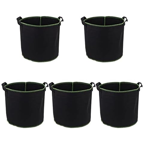 DOITOOL 5 Pack 4 Gallon Plant Grow Bags Cover